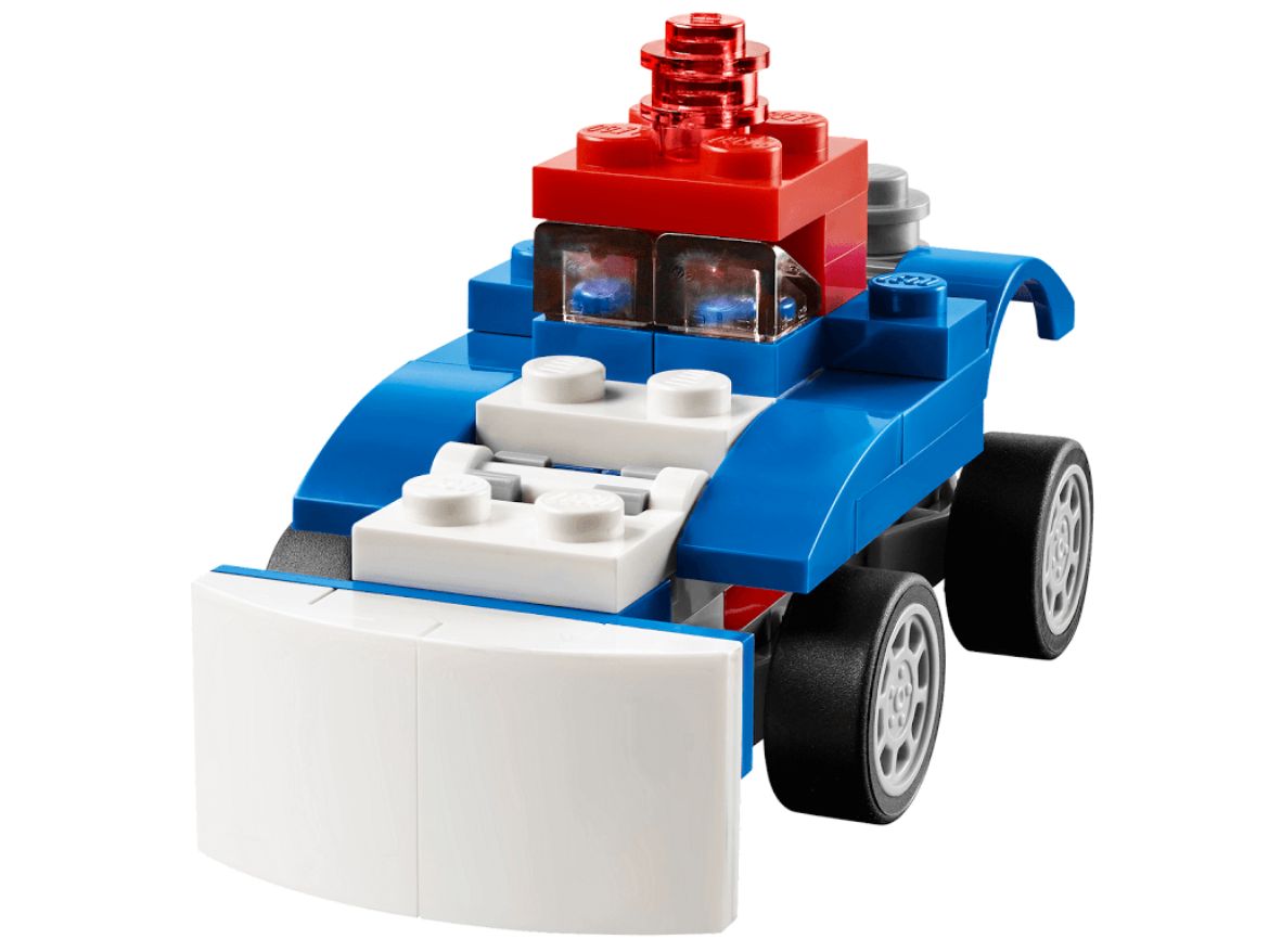 Xe đua màu xanh Lego
