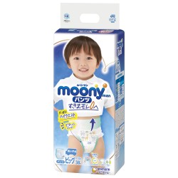 Bỉm quần bé trai Moony size XL 38 miếng (12-22kg)