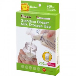Túi trữ sữa SIMBA 3D 260ml (hộp 25 túi)