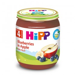 Dinh dưỡng đóng lọ HiPP dâu tím, táo tây 125g