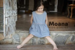 Váy denim xanh Moana Fashion 100