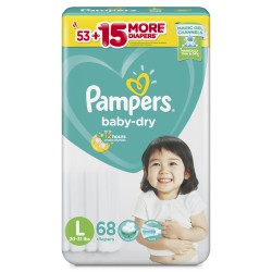 Bỉm dán Pampers jumbo Philippines L68