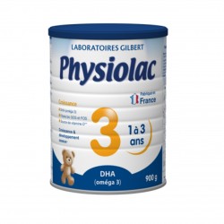 Sữa bột Physiolac 3 - 900gr (Dành cho trẻ từ 1 - 3 tuổi)
