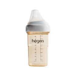 Bình sữa Hegen PPSU 240ml và núm ti size M dành cho bé 3 - 6 tháng tuổi