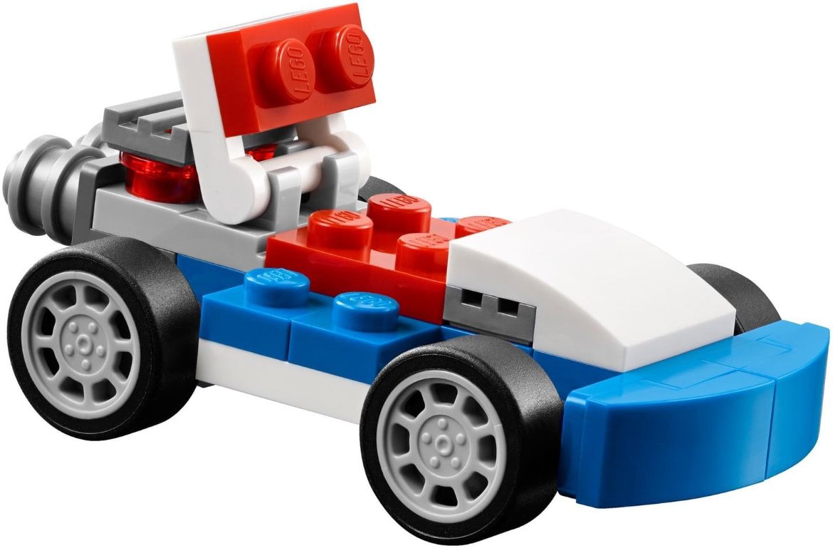 Xe đua màu xanh Lego