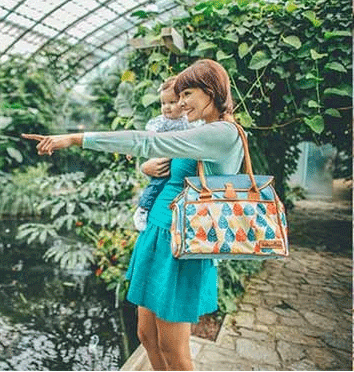 Túi đựng đồ Babymoov Style cho mẹ & bé (Màu hoa xanh) 3