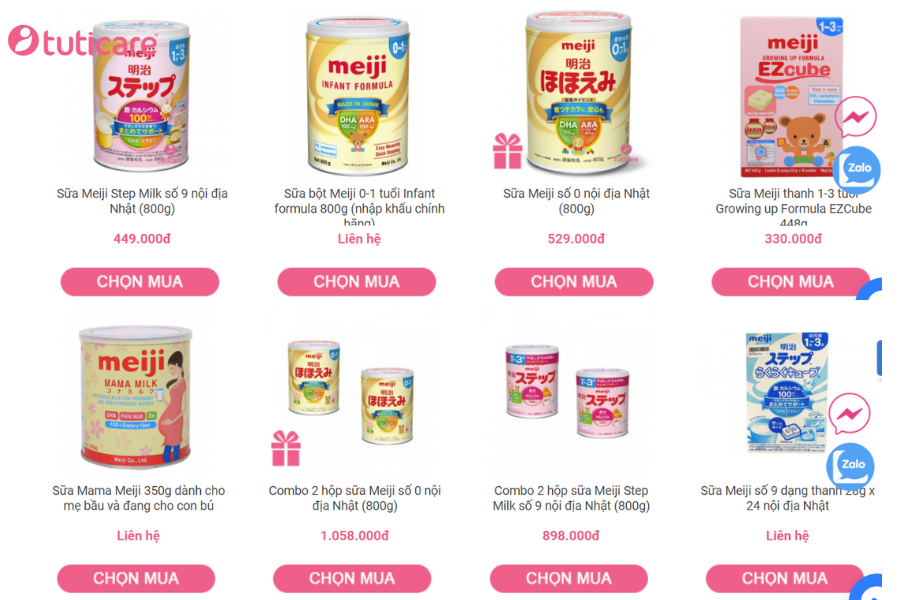 Cập nhật giá sữa Meiji nội địa mới nhất. Nên mua ở đâu sữa Meiji ở đâu là chính hãng? 
