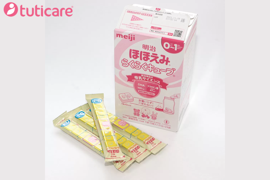 Công dụng tuyệt vời của sữa Meiji nhật dạng thanh cho trẻ sơ sinh