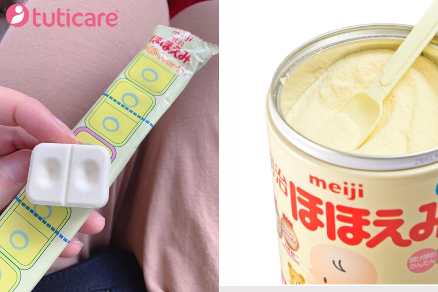 Nên lựa chọn sữa Meiji cho trẻ sơ sinh dạng thanh hay dạng bột?