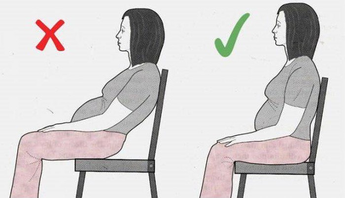 4 tư thế chuẩn đi, đứng, ngồi, nằm khi mang thai