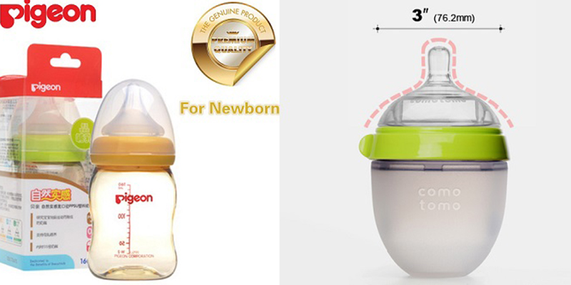 Review bình sữa Comotomo và Pigeon loại nào tốt nhất cho bé sơ sinh