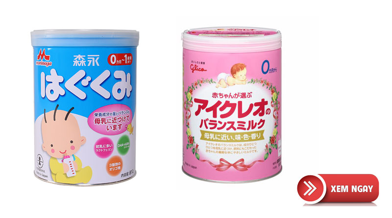 So sánh sữa Glico và Morinaga con bạn phù hợp loại sữa nào ?
