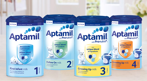 So sánh sữa bột Glico và Aptamil
