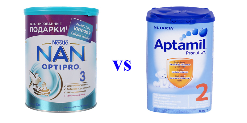 So sánh sữa Aptamil và Nan Nga