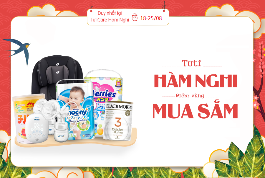 Tuti Hàm Nghi - điểm vàng mua sắm - Sale up to 20% Nous, Wow và hàng loạt sản phẩm mẹ bé hấp dẫn