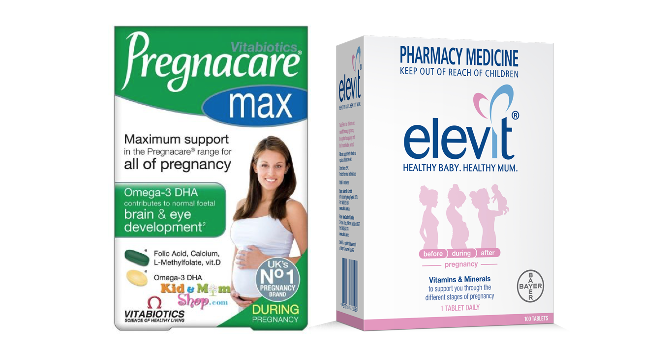 So sánh Pregnacare Max và Elevit cho mẹ mang thai dựa trên 4+ tiêu chí