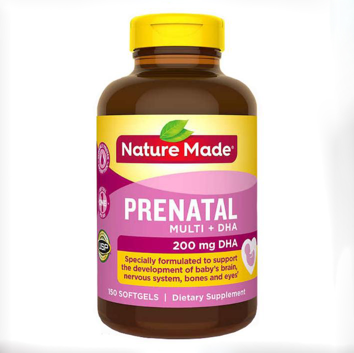 Viên Uống Bổ Sung Vitamin Cho Bà Bầu Nature Made Prenatal Multi DHA