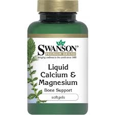 Thuốc hỗ trợ xương khớp Swanson Liquid Calcium &  Magnesium Liquid (Softgels)