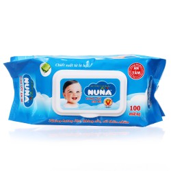 Giấy ướt Nuna mở nắp (100 miếng)