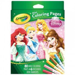 Bộ bút giấy tô màu Crayola 0450550010 hình công chúa Disney 
