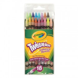 Bút chì dạng vặn 18 màu - Crayola 6874180004