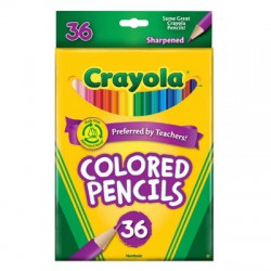 Bút chì 36 màu dạng dài - Crayola 6840362016
