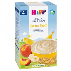 Bột dinh dưỡng HiPP sữa chuối đào 250g, từ 4 tháng