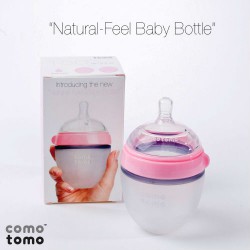 Bình sữa mềm Comotomo Baby Bottle Single Hồng 150ml