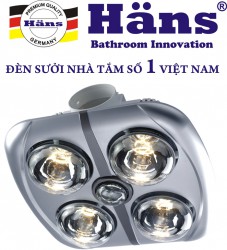 Đèn sưởi Hans 4 bóng – loại âm trần