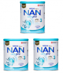 Combo 3 hộp sữa Nan Nga số 3 (800g)