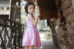  Váy denim Moana Fashion hồng size 110