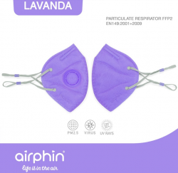 Khẩu trang Airphin FFP2 người lớn màu tím (Lavanda)