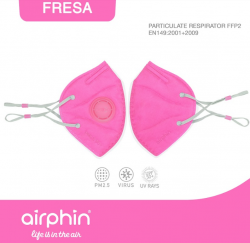 Khẩu trang Airphin FFP2 người lớn hồng sẫm (Fresa)