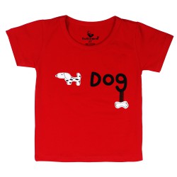 Áo cộc tay TutiCare hình cún con 2T - Đỏ