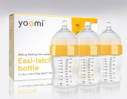  Bình sữa cao cấp PP Yoomi  240 ml - Cổ vàng (tách lẻ)