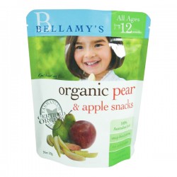 Snacks Bellamy’s Organic Pear & Apple Snacks từ lê và táo hữu cơ 