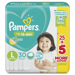 Bỉm dán Pampers TK Philippines L30