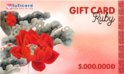 Thẻ Tuti Gift Card Ruby 5,000,000đ - Quà tặng ý nghĩa cho người thân yêu