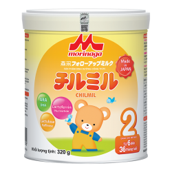 Sữa bột Morinaga CTY số 2 Chimil- 320g (6-36 tháng) (mẫu mới)