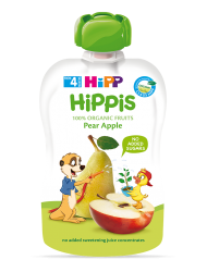 DD 100% trái cây nghiền HiPPiS Organic (Lê, Táo)