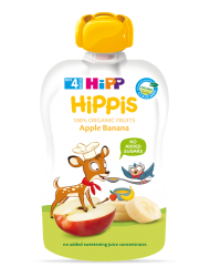 DD 100% trái cây nghiền HiPPiS Organic (Táo, Chuối)