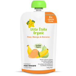 Thực phẩm dinh dưỡng hữu cơ Little Étoile Organic Pear, Mango & Banana  
