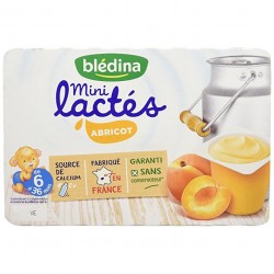 Sữa chua Bledina Mini 6 hộp x 55g vị mơ (6m+)