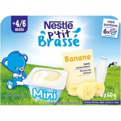 Váng sữa Nestle vỉ 6 hộp vị chuối (6m+)
