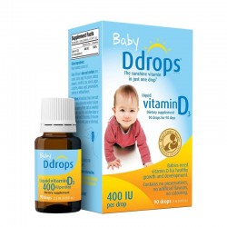 Vitamin D3 Baby Ddrops  400IU (Mỹ) cho trẻ sơ sinh.
