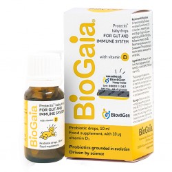 Men vi sinh BioGaia Protectis Drops + Vitamin D3 10ml