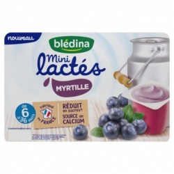 Sữa chua Bledina Mini 6*55g vị việt quất 6m+