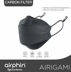Khẩu trang Airphin chống ô nhiễm PM2.5 FFP2 Airigami  carbon