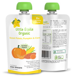 Little Etoile - Thực phẩm dinh dưỡng hữu cơ vị cà chua, bí ngô, hành tây, bí ngòi