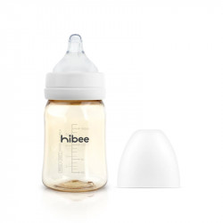 Bình sữa trẻ em Hibee 170ml - Màu trắng (Set gồm Bình+ Núm S)